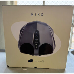 MIKO Y11 Foot Massager Shiatsu Heat Compression Black w/ Charger Open Box